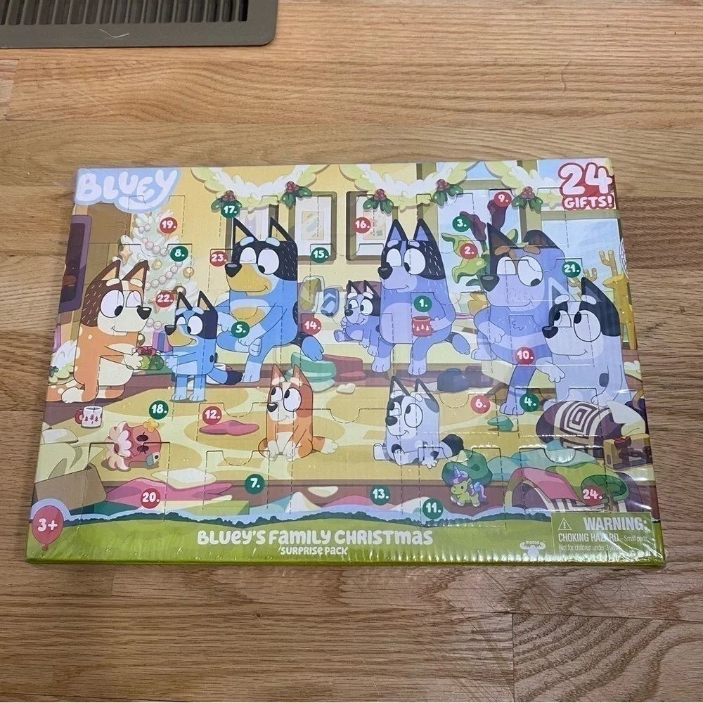 Bluey Advent Calendar NEW Family Christmas Surprise Pack 24 Gifts Toy